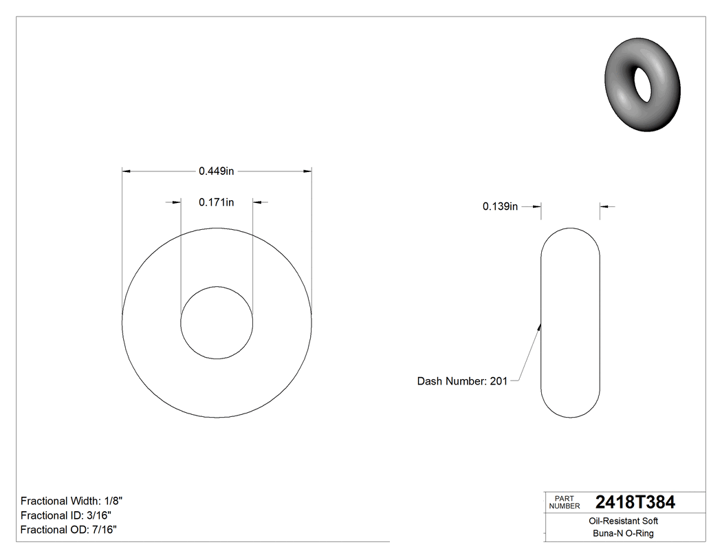 Technical drawing - 2418T384